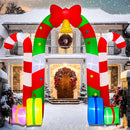 BLOWOUT FUN Christmas Inflatables,10FT Giant Candy Archway Gifts Bow Bell — 2