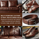 Medium Brown Leather Recoloring Balm, Color Restorer, Scratch Remover, Leather dye & Paint for Furniture, Couches,Car Seats — 2