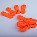 Teskyer Shoe Laces for Sneakers, 4 Pairs Flat Shoelaces | Orange — 4