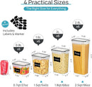 Airtight Food Storage Containers with Lids, Vtopmart 24 pcs Plastic Kitchen…