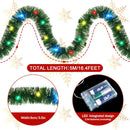 Kingdder 16.4 ft Christmas Garland with Light,Multicolor, Green — 2