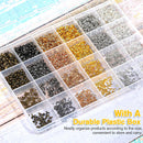 Acejoz 2251 Pieces Crimp Beads for Jewelry Making, Knot Covers, Crimp Bead Covers, Crimp Tubes and Wire Guardians… — 6