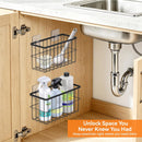 FAMNONE 2-Pack Adhesive Cabinet Door Organizer, 5.9" Inside Cabinet Storage — 4
