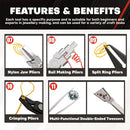 C&T 11-Piece Jewelry Plier Sets,Jewelry Making Tools Kit — 5