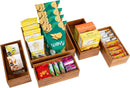 Seville Classics Bamboo Wood Storage Bins Organizer Boxes for Kitchen Counter, Pantry, Closet, Office Bedroom, Makeup, Bathroom, Nursery, K Cup, 5 Piece 3-Size (1 XL, 2L, 2M) Shelf Bin Set, Bamboo — 7