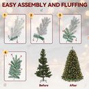 DWVO 6ft Prelit Green Christmas Tree with LED Lights & Stand — 7