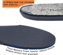 TIESTRA Merino Wool Insoles for Men Fur Fleece Shoes Inserts Memory Foam Cushion Comfort Warm Sheepskin Insoles for Winter Snow Boots Slippers Grey 43EU,US10 - Gray — 6