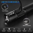 TrixHub Rechargeable Flashlights 3 Pack Super Bright High Lumens Flashlight | Black — 5
