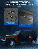 JOYTUTUS Cab Cover Compatible with Wrangler JK JL 4 Doors 2007-2026 — 2