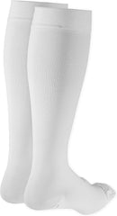 Truform 20-30 mmHg Compression Stockings for Men and Women, Knee High Length, Closed Toe | White | Large (1 Pair) | Microfiber Knit — 7