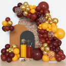 Amandir 170Pcs Magical Wizard School Balloons Arch Garland Kit, Different Sizes 18 12 10 5 inch Burgundy Yellow Gold Confetti Balloon for Birthday Baby Shower Halloween Party Decorations Supplies — 1