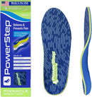PowerStep Pinnacle Memory Foam Orthotics Insoles, Heel and Arch Support, Plantar Fasciitis Relief, Mild Pronation, Fat Pad Atrophy, Cushioned Orthotics for Men and Women, Made in the USA - Blue/Green — 1
