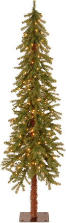 National Tree Company 6ft Pre-Lit Hickory Cedar Artificial Christmas Tree — 1