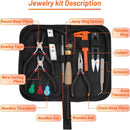 Audab Jewelry Wire Wrapping Jewelry Making Supplies Kit, Ring Sizer Measuring Tools Kit with Tools, Ring Craft… — 6