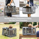 GAPZER Pet Carrier for Large Cats up to 20lbs Soft-Sided Privacy Protection — 7