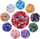 240 Pieces Assorted European Craft Beads Large Hole Lampwork Spacer Beads Colorful European Beads for DIY Necklace… — 2