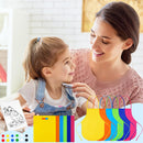 Tenceur 48 Pcs Kids Canvas Painting Kit Pre Drawn with Easel Paint Apron | Fresh — 6