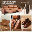 3Pcs Shoe Shine Kit, 2Pcs Horsehair Shoe Brush and a Suede Eraser — 6