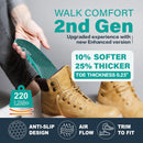 GED Work Comfort Insoles for Men & Women, Arch Support, Standing All Day — 2
