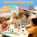 Montessori Wooden Stacking Puzzle Toy, 3D Color Stack Game for Kids Ages 3+ — 2