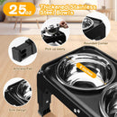 COMESOON Elevated Dog Bowls for Small Medium Dogs, 3 Height Adjustable Raised…