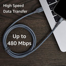 Amazon Basics USB-A to Lightning Charger Cable, Nylon Braided Cord, MFi Certified for Apple iPhone 14 13 12 11 X Xs Pro, Pro Max, Plus, iPad, 10,000 Bend Lifespan, High Speed Transfer, 6ft, Dark Gray 7