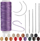 Waxed Thread, Upholstery Needle and Thread 32 Yards Purple | 32Yard — 1