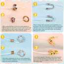 Acejoz 2165 Pcs Crimp Beads for Jewelry Making, Incliding Crimp Bead Covers, Crimp Tubes, Knot Covers, Jump… — 5
