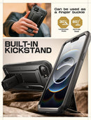 SUPCASE for iPhone 17e/16e Case with Stand & Screen Protector, Black — 4