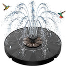 SZMP Solar Fountain 2026 Upgrade, Solar-Powered Bird Bath Fountain with 4 Fixed Rods & 7 Nozzles for Garden, Pond, Pool, and Patio – No Battery Required, Attracts Hummingbirds & Wildlife | Coffee — 1