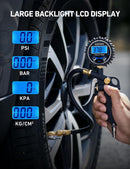 AstroAI Digital Tire Pressure Gauge with Inflator, 3-250 PSI Air Chuck & Compressor Accessories Heavy Duty with Quick Connect Coupler, 0.1 Display Resolution, 1pack — 4