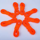 Teskyer Shoe Laces for Sneakers, 4 Pairs Flat Shoelaces | Orange — 2