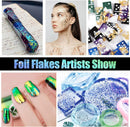 Gold Flakes for Resin - 30 Metallic Colors, Craft Foil with Tweezers for Resin Art, Nail Art, Jewelry & Candle Making — 6