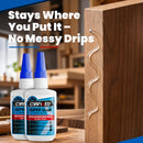 Gap Fill Wood Super Glue 4 oz, Heavy Duty Thick CA Glue for Woodworking — 3