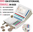 Small Wallet for Women, RFID Blocking Bifold Card Holder Wallet with 10 Card Slots, Cash Compartment, Zipper Coin Pocket & ID Window, Cute Soft Vegan Leather Compact Wallet, Wildflower — 2
