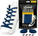Xpand No Tie Elastic Shoe Laces for Sneakers - Shoelaces for Adults & Kids | Navy Blue — 1