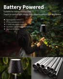 KDG 2 Pack Cordless Black Table Lamps, Rechargeable Portable LED Desk Lamps — 4