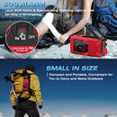 NITIGO Emergency Weather Radio, 4000mAh NOAA Weather Radio Solar Charging | Red — 4