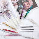 JANYUN 9 Pcs Pen Shape Resin Mold Ballpoint Pen Silicone Molds Epoxy — 5