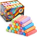 JOYIN 30 PCS Sidewalk Chalks for Kids, 10 Colors, Non-toxic Jumbo Washable Colored Chalk for Toddlers 1-3, School Supplies, Classroom Must Haves, Gift for Kids — 1