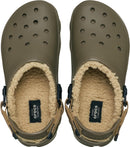 Crocs Unisex-Adult Classic All Terrain Lined Clogs Adjustable Heel Strap | 11 Women/9 Men | Walnut — 4