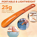 Plastic Travel Shoe Horn | 8.8 Inch Orange — 3