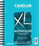 Canson XL Series Watercolor Paper, Wirebound Pad, 7x10 inches, 30 Sheets (140lb/300g) - Artist Paper for Adults and Students - Watercolors, Mixed Media, Markers and Art Journaling | Side Wire — 1