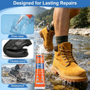 Lucomb Shoe Glue Heavy Duty| 360 ML Clear Shoe Sole Glue Repair Adhesive with Spreader Tools Set| Waterproof Super… — 2