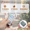YITAHOME 6FT Prelit Green Pencil Christmas Tree w/Remote & Pine Cones Decor — 4