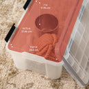 IRIS USA 6-Pack 19 Qt Storage Bins with Gasket Lids, Clear/Black — 3