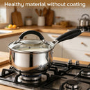 HaWare 1 Quart Saucepan, Stainless Steel Tri-Ply Bottom Sauce Pot with Lid — 5