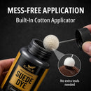 Dark Brown Suede Dye for Shoes, Boots, & Accessories – Permanent Suede Color Restorer with Built-in Applicator – Shoe Dye for Touch-Ups — 4