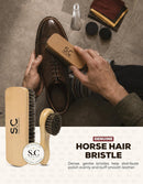 Stone and Clark Compact Travel Size Leather Shoe Shine Kit for Men & Women | Dark Brown — 5