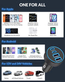 USB C Car Charger, 4-Port 90W Super Fast Charging Cigarette Lighter Adapter photo 5